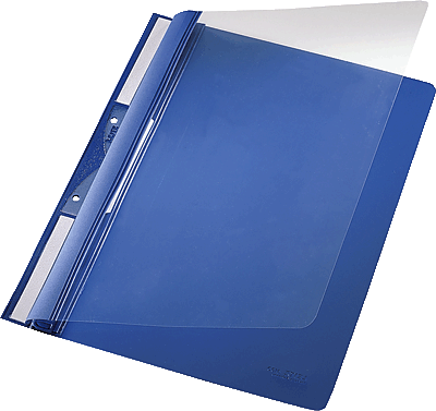 Leitz Plastic-Einhängehefter 4190/4190-00-35 252x315mm blau Inh.1