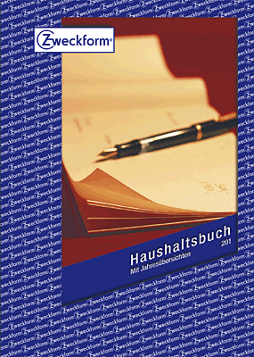 Avery Zweckform Haushaltsbuch/201 DIN A5 hoch weiß Inh.36 Blatt
