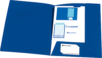 Exacompta Präsentationsmappe KREA COVER/43502E blau
