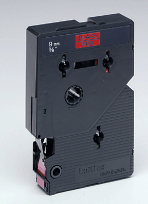 Brother Schriftbandkassetten TC/TC491 9mm rot/schwarz