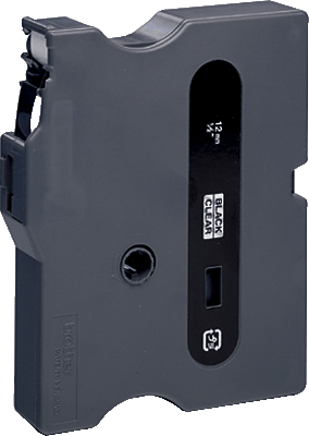 Brother Schriftbandkassetten TX/TX131 12mm transp/schwarz