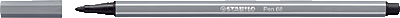Stabilo Pen 68, Fasermaler/68/96 1 mm dunkelgrau