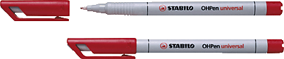 Stabilo OHPen universal Fein/852-40 0,7 mm rot