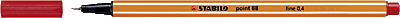 Stabilo point 88, Tintenfeinschreiber/88/40 0,4 mm rot