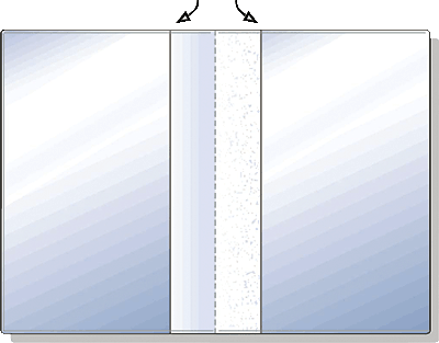 Hetzel Doppeltasche/23411090 105x148 (A6) transparent PVC Weichfolie 180my