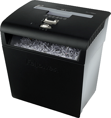 Fellowes Aktenvernichter P-48C Partikelschnitt 3,9x50mm/3214801 348x356x258 schwarz 3,9 x 50 mm