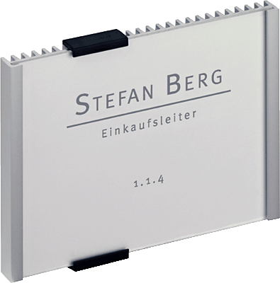 DurableTürschild 148,5x105mm/4801-23 149x105,5mm silber
