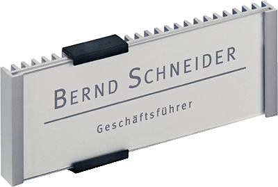 Durable Türschild 148,5x52mm/4800-23 149x52,5mm silber