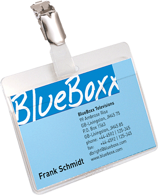 Durable Namensschilder Security/8106-19 farblos Inh.25