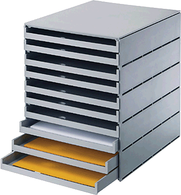 styro Bürobox Styroval/23102-85 BxTxH 246x335x323mm grau