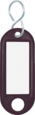 Wedo Schlüsselanhänger schwarz/262103401 Inh.10