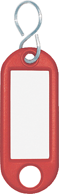 Wedo Schlüsselanhänger rot/262103402 Inh.10