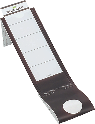 Durable Rückenschilder 809001/8090-01 schwarz Inh.10