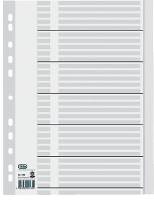 Elba Tauenregister, blanko/02430 297x230mm weiss Tauenpapier 100 g/qm Inh.31-teilig