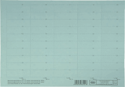 Elba Beschriftungsschilder/83582BL blau Karton 250 g/qm Inh.50