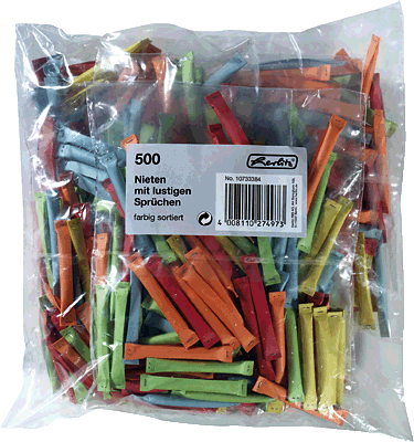 Herlitz Nieten/10733384 farbig sortiert Inh.500