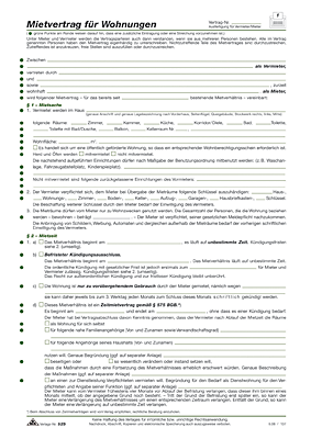 RNK Wohnungs-Mietvertrag/525/10 DINA 4 6-seitig Inh.10
