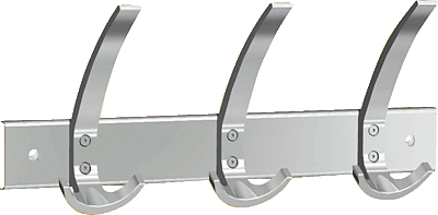 kerkmann Wandgarderobe Public 3/6/6402 B 40 x T 11 x H 17 cm alusilber