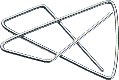 Zick - Zack Klammern/140534 45 x 65 mm verzinkt Inh.50