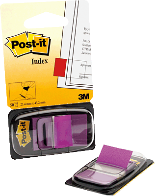 3M Post-it Index /680-8 25,4x43,2 mm lila Inh.50