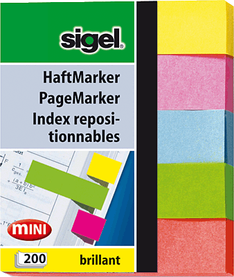 Sigel Haftmarker brillant/HN625 50x60 mm Inh.200 BL