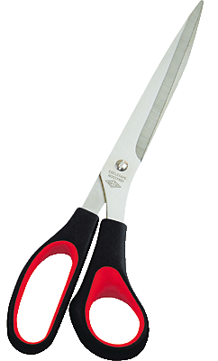 WEDO Schere Universal 25,5 cm/97610 schwarz/rot