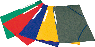 Exacompta Eckspannmappe mit Klappen, A4/55505E DIN A4 rot Manila-Karton 400g/qm