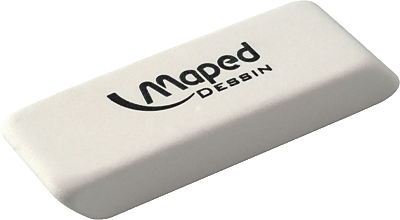 Maped Dessin Radierer (mittel)/M010013 17 x 55 x 8 mm weiß
