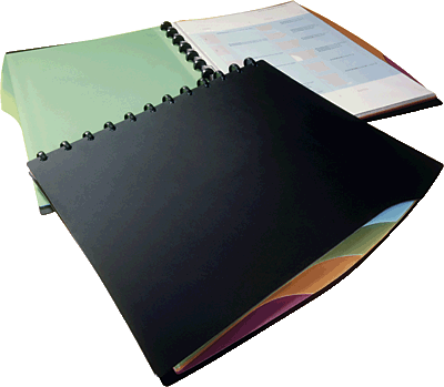Durable Sichtbuch/2435-01 DIN A4 schwarz Inh.20 Hüllen