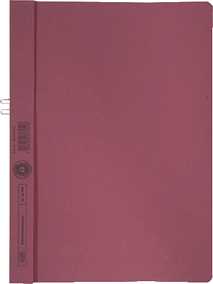 Elba Klemmmappen/36450RO für DIN A4 rot Manilakarton (RC) 250 g/m²