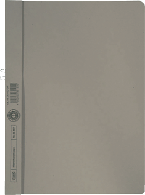 Elba Klemmmappen/36450GR für DIN A4 grau Manilakarton (RC) 250 g/m²