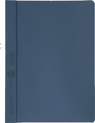 Elba Klemmmappen/36450BL für DIN A4 blau Manilakarton (RC) 250 g/m²