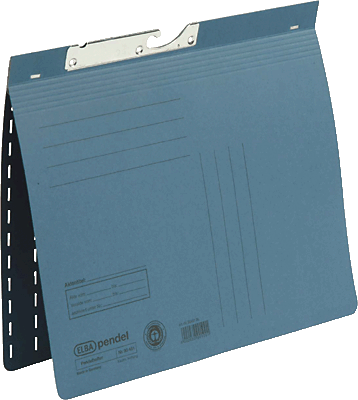 Elba Pendelhefter blau/90451BL für DIN A4 Manilakarton (RC) 250 g/m²