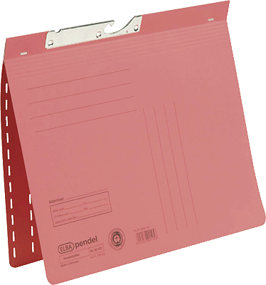 Elba Pendelhefter rot/90451RO für DIN A4 Manilakarton (RC) 250 g/m²