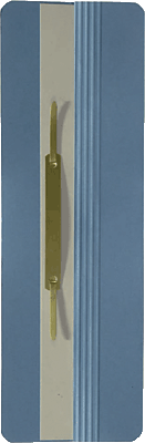 Elba Ösenschmalhefter/26450BL für DIN A4 blau Manilakarton (RC) 250 g/m²