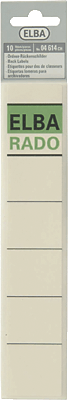 Elba Rückenschilder schmal/kurz/04614CH chamois Inh.10