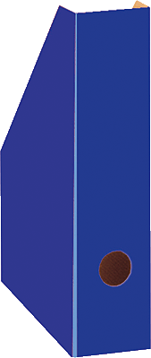 Landre Stehsammler/350000006 7x22,5x30 cm blau Karton
