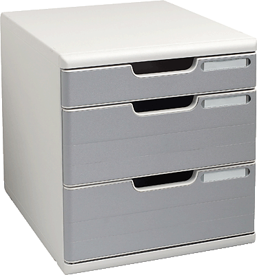Multiform Büroboxen Modulo System 2 A4/325041D A4+ lichtgrau/steingrau