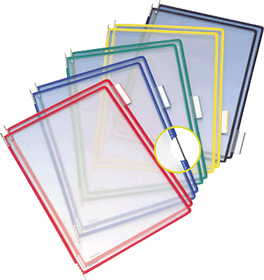 Tarifold Drehzapfentafeln A4/114009 A4  sortiert PVC Inh.10