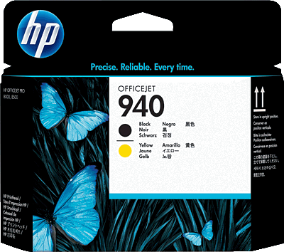 HP Druckkopf C4900A/C4900AE schwarz/gelb 940 OfficejetPro 8000/8500