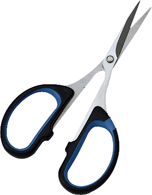 WEDO Silhouettenschere-Soft-Cut/9794 10,5cm schwarz/blau