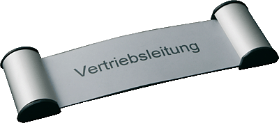Franken Türschilder mit Cliprahmen/BS0601 60x180mm