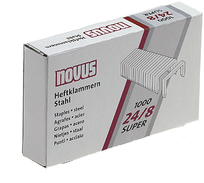 Novus Heftklammern/040-0038             24/8 SUPER Inh.1000