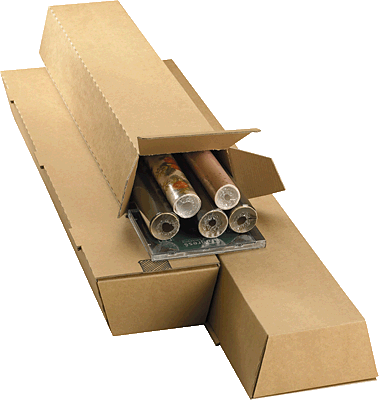 Smartboxpro Trapez MAXI Versandverpackung  /141693114 860x145/108x75 mm braun A0