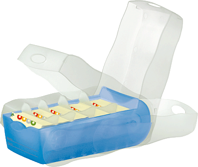 HAN Karteibox Croco /998-643 A8 quer Kunststoff