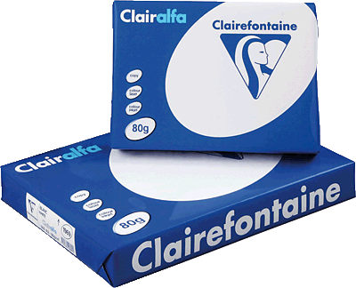 Clairefontaine Kopierpapier Clairalfa/1910C DIN A5 weiß 80 g/qm Inh.500