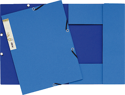 Exacompta Eckspannmappe A4 Forever Bicolour/56982E DIN A4 dunkelblau/hellblau 380 g/qm