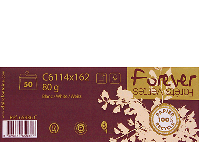 Clairefontaine PPP Umschläge C6 forever/665436C weiß 120 g/qm Inh.20