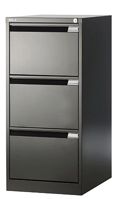 Bisley Hängeregistraturschrank 1-bahnig/3633833 H1016xB413xT622 mm schwarz