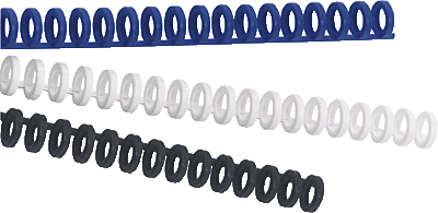 ibico Binderücken ibiclick/388019E A4 schwarz 8mm 45 Blatt Inh.50